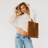 Dawn Suede Carryall Tote - PREORDER