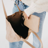 Dawn Suede Carryall Tote - PREORDER