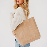 Dawn Suede Carryall Tote - PREORDER
