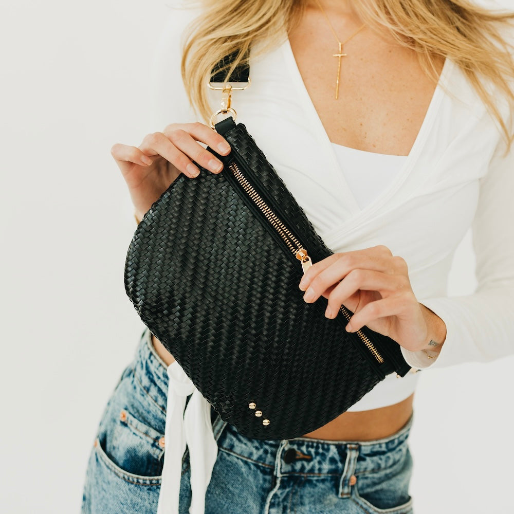 Diagonal Woven Westlyn Bum Bag - NEW!!!-Bum Bag-Pretty Simple