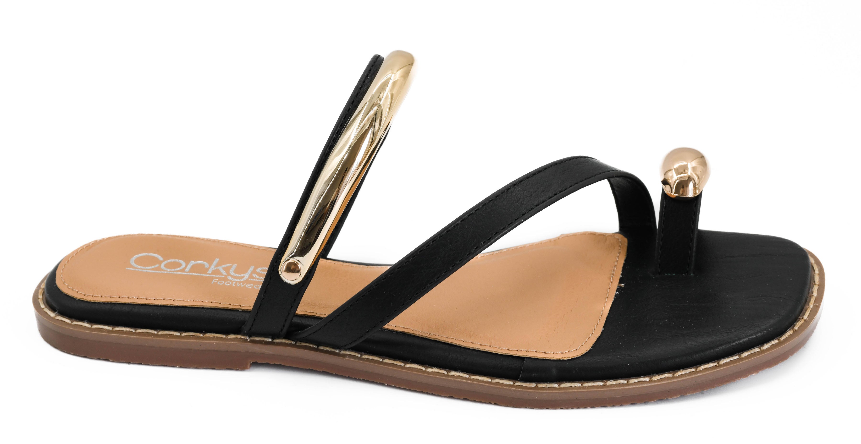 Dirty Looks Sandals  - Black by Corkys