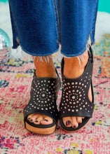 Load image into Gallery viewer, Docie Doe Wedges by Corkys - Black - RESTOCK
