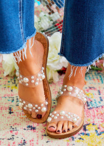 Dome Pearl Slides by Corkys  - Clear
