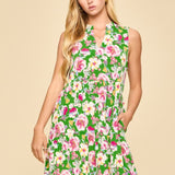 Lizzy Elegant Tiered Dress - Kelly Green PREORDER