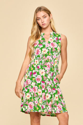Lizzy Elegant Tiered Dress - Kelly Green PREORDER M Lizzy Elegant Tiered Dress - Kelly Green PREORDER M