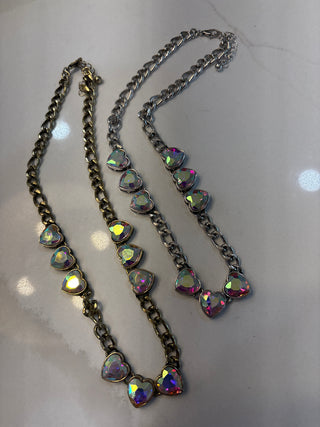 Miranda Crystal Heart Necklace - 2 Colors