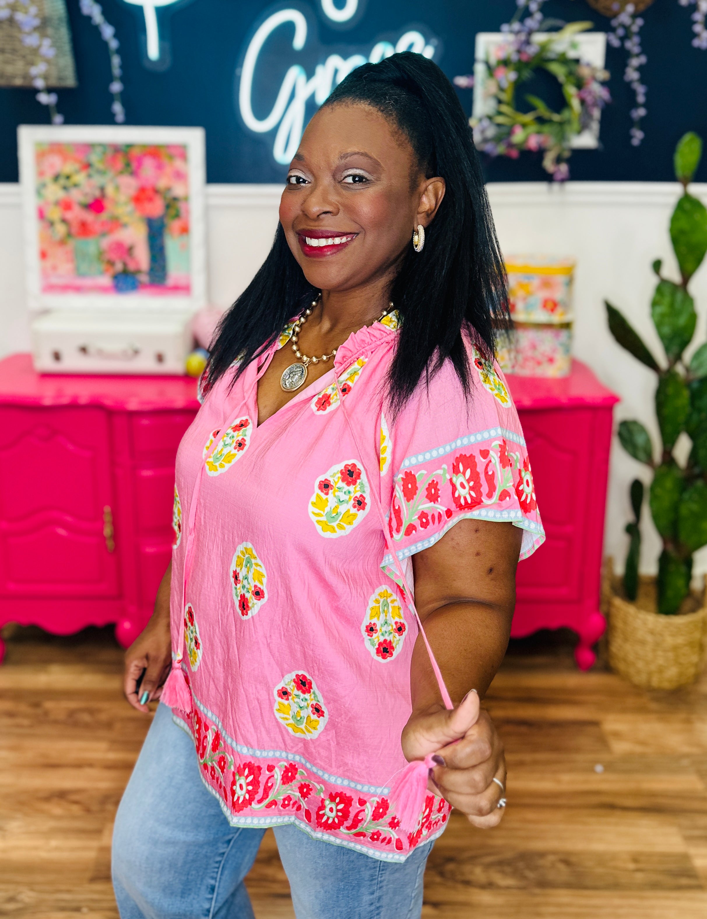 Blush Horizon Top