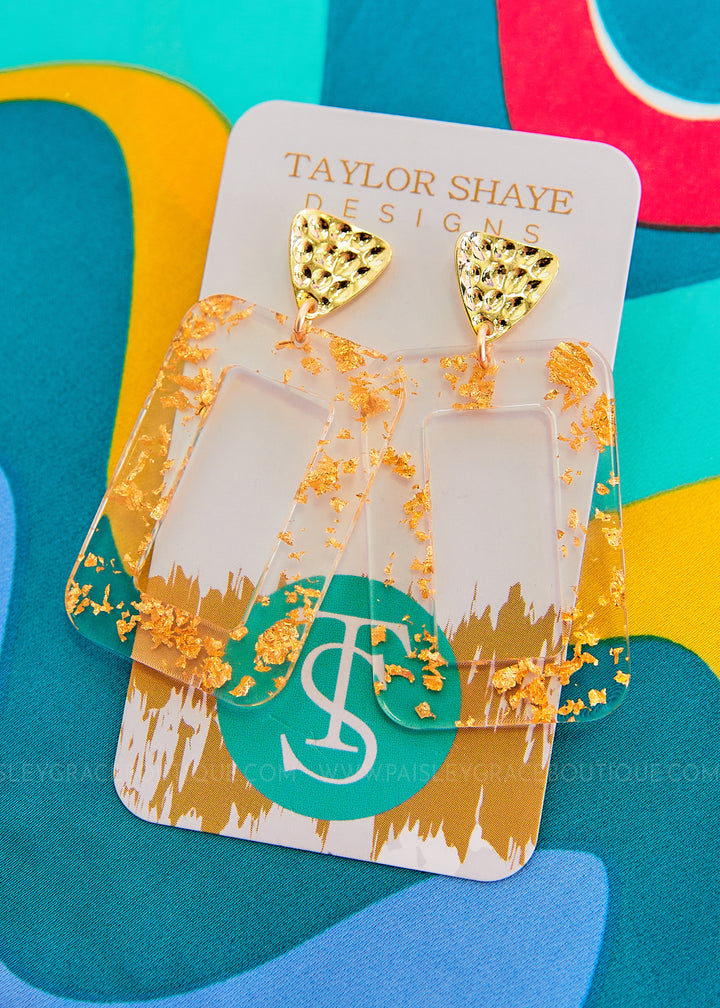Gloria Acrylic Rectangle Drops by Taylor Shaye