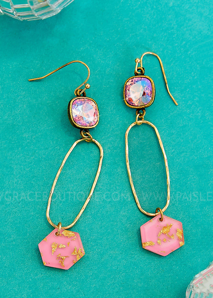 Tickled Pink Earrings by Pink Panache