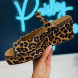 Treat Yourself Wedge Sandals by Corkys - Leopard