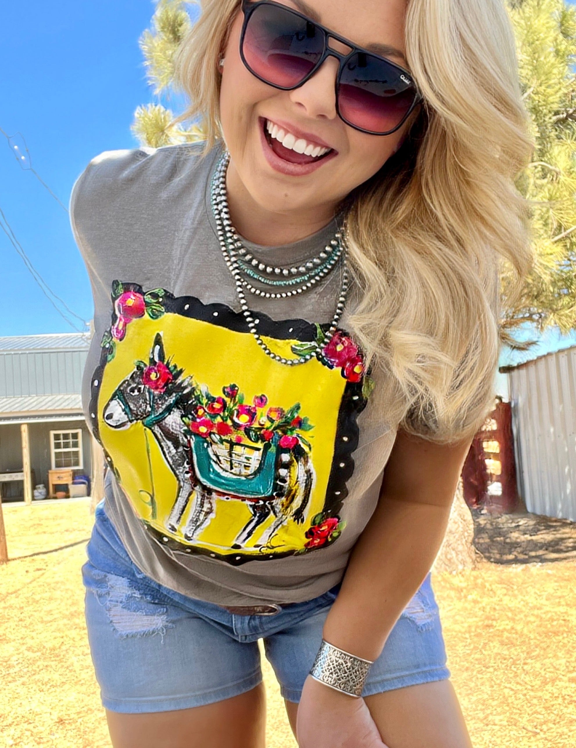Callie Ann Stelter Hand Painted Burro