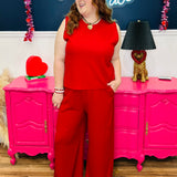The Earhart Top - Red