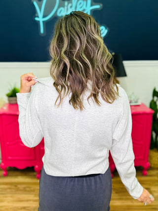 Ash Grey Scuba Zip Jacket