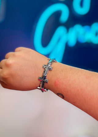 Hollis Cross Stretch Bracelet - DOORBUSTER
