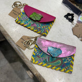 Leather Paisley Wallet - CIJ 32