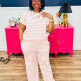 Comfy Cozy Chic Set - Cream/Pink* FINAL SALE *