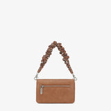 Wrangler Scrunchie Strap Flap Crossbody Bag - Brown