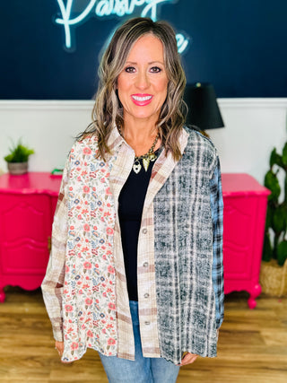 POL Balloon Sleeve Oversized Top