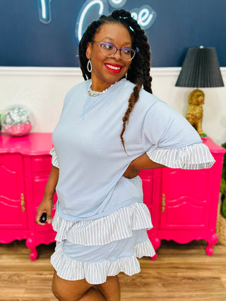 Think About It Top - Blue - FINAL SALE