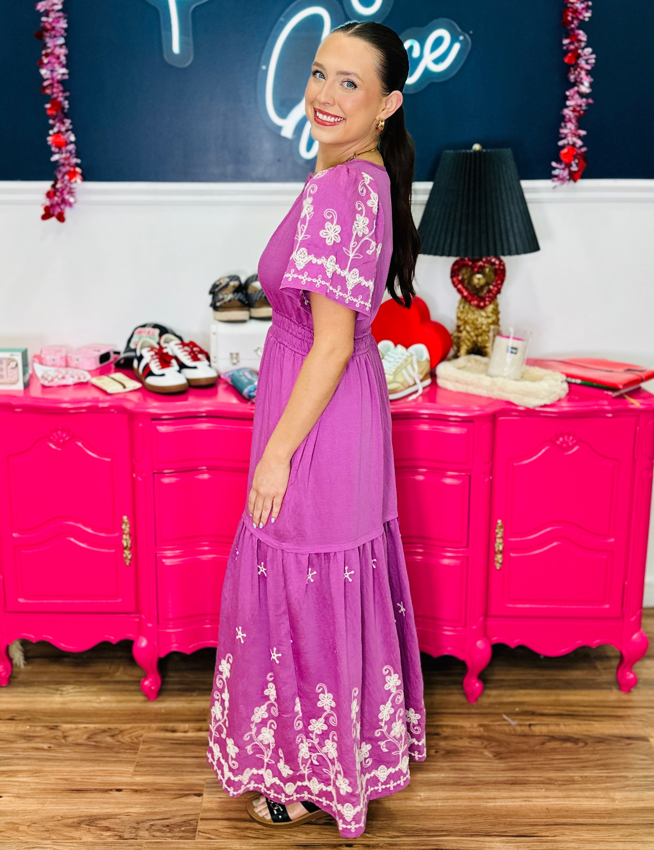 Berry Meadow Maxi Dress - FINAL SALE