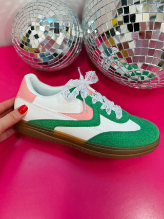 Giana Sneakers - Emerald/Pink - FINAL SALE