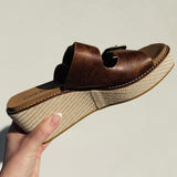 Manifest Wedge Sandals by Corkys - Cognac