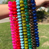Kira Acrylic Beaded Necklace - 7 Colors