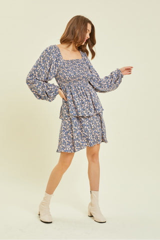 Kara Smocked Floral Dress - Preorder