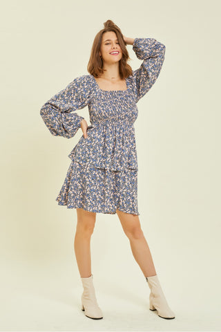 Kara Smocked Floral Dress - Preorder