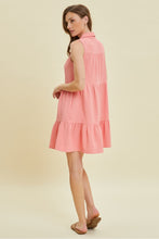 Load image into Gallery viewer, Heyson Tiered Button Down Dress Rose or Jade
