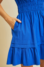 Load image into Gallery viewer, Heyson Royal Blue Baby Doll Dress

