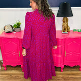 Notch Neck Floral Print Maxi Dress - FINAL SALE
