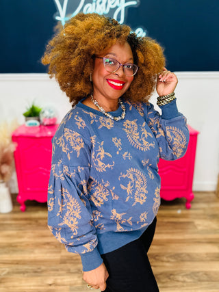 Pretty In Paisley Pullover *Final Sale*