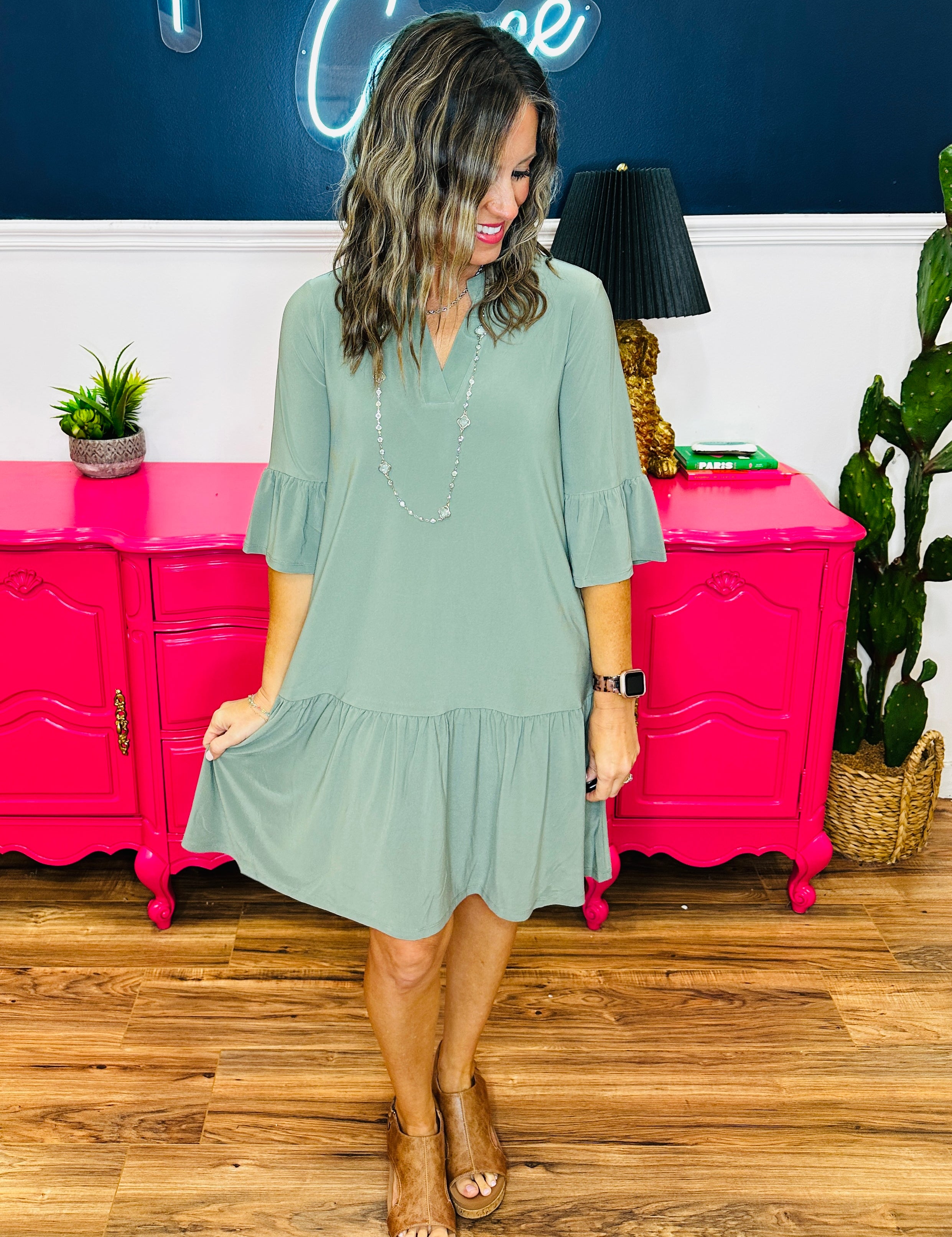 Dear Scarlett Lizzy Sunday Dress - Pistachio