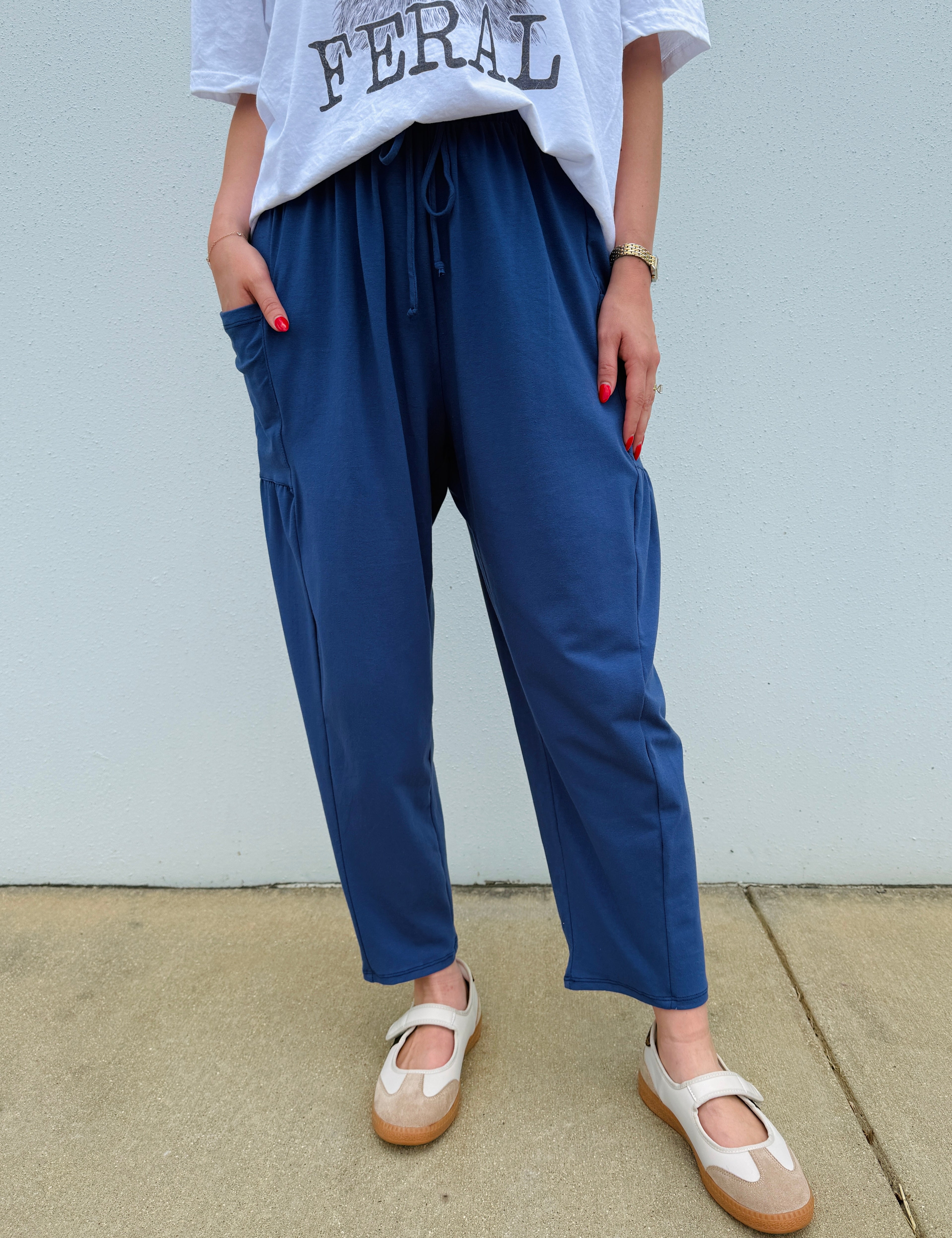 Signature Boho Lounge Pants - Navy