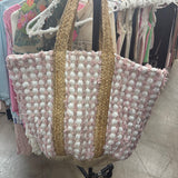 Pink Multi Woven Tote