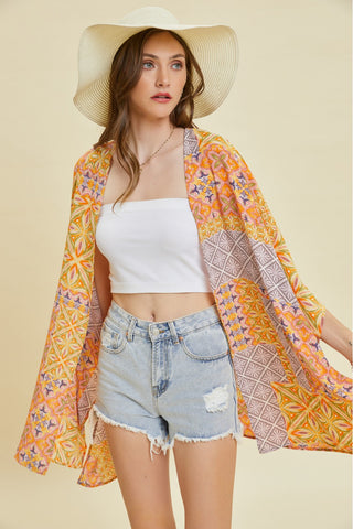 Heyson Orange Boho Kimono - FINAL SALE