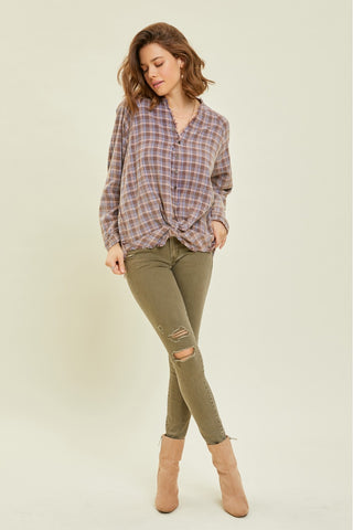 Greata Plaid Top - Preorder