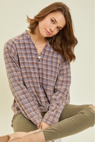 Greata Plaid Top - Preorder