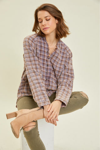 Greata Plaid Top - Preorder