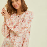 Hallie Floral Button Down Top - FINAL SALE