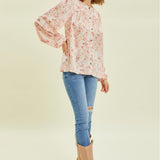 Hallie Floral Button Down Top - FINAL SALE