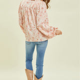 Hallie Floral Button Down Top - FINAL SALE