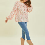 Hallie Floral Button Down Top - FINAL SALE