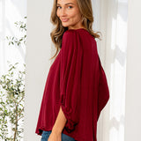 Long-Sleeve V-Neck Top - PREORDER
