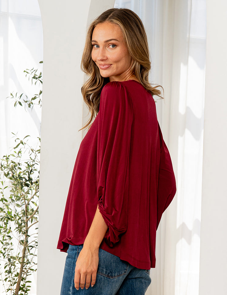 Long-Sleeve V-Neck Top - PREORDER