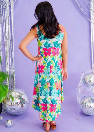 Miss California Dress - Teal - FINAL SALE