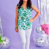 Two Way Street Top - Teal - LAST ONES FINAL SALE