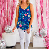 Secrets To Share Top - Navy* FINAL SALE *