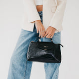 Elena Croc Embossed Crossbody - PREORDER